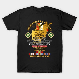 Battle of Kamdesh, Combat Outpost (COP) Keating , 3rd Squadron 61st Cavalry 4th Infantry Division - Afghanistan War T-Shirt